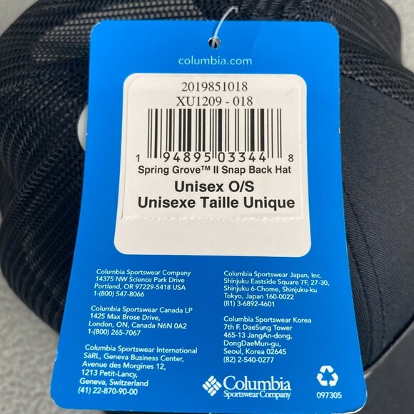 Columbia Sportswear Trucker SnapBack Hat Cap Black Mountains Adult,One Size - Picture 9 of 10